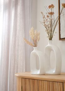 Vasen (2-tlg. Set) in weiss, Onesize, bonprix