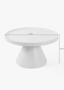 Metall Couchtisch in beige, 40,5 cm, bonprix