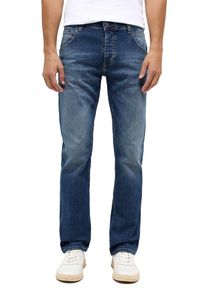 Mustang Michigan Stretch-Jeans Straight in blau, Grösse 35, Mustang