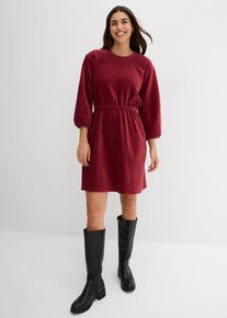 Kleid aus Jersey-Cord in rot, Grösse 40/42 (M), bonprix