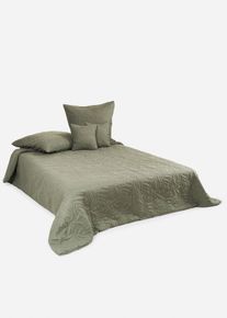 Tagesdecke mit Blätter Design in grün, 140x210 cm, bonprix