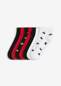 Kurzsocken mit Bio-Baumwolle (7er Pack) in schwarz, Grösse 35-38, bonprix