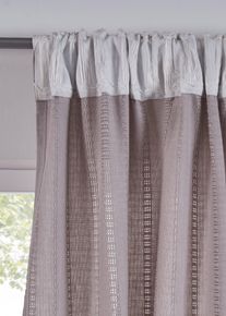 Vorhang aus Bio Baumwolle (1er Pack) in grau, 175x110 cm, 100% Baumwolle, bonprix