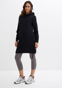 Umstands- und Still-Sweatkleid aus Bio-Baumwolle in schwarz, Grösse 36/38 (S), 95% Baumwolle, bonprix