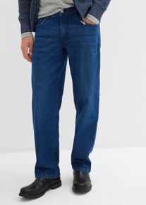 Loose Fit Stretch-Jeans Straight in blau, Grösse 36, 99% Baumwolle, bonprix