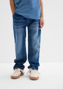 Regular Fit Sweat-Schlupfjeans Straight in blau, Grösse 98, bonprix