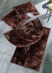 Tapis de bain à surface brillante en beige2 (Tapis pour WC suspendu), bonprix