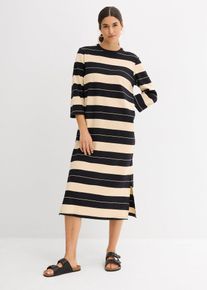 Shirtkleid aus reiner Baumwolle in schwarz, Grösse 36/38 (S), 100% Baumwolle, bonprix