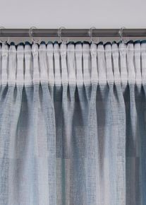 Vorhang mit grafischem Muster (1er Pack) in blau, 175x135 cm, bonprix