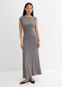 Robe en fine maille de viscose m&eacute;lang&eacute;e en gris, Taille 36/38 (S), Couleur/Motif: gris chin&eacute;, bonprix