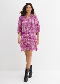 Tunika-Kleid aus softer Viskose in lila, Grösse 38, bonprix