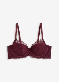 Schalen-BH aus feiner Spitze in braun, Grösse 95B, bonprix
