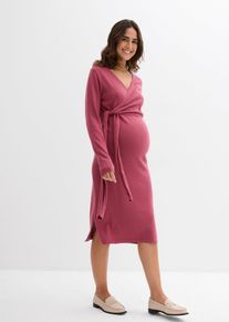 Wickelkleid für die Schwangerschaft und danach aus reiner Baumwolle in lila, Grösse 52/54 (XXL), 100% Baumwolle, bonprix