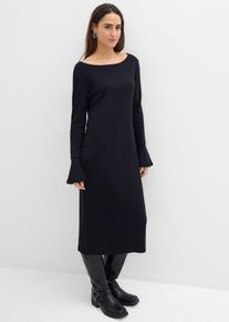 Shirtkleid aus reiner Baumwolle in schwarz, Grösse 36/38 (S), 100% Baumwolle, bonprix