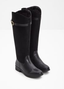 Weitschaftstiefel in schwarz, Grösse 37, bonprix
