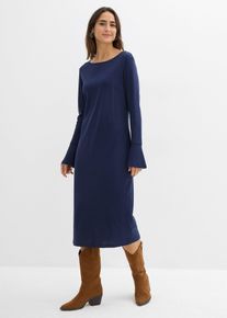 Shirtkleid aus reiner Baumwolle in blau, Gr&ouml;sse 52/54 (XXL), 100% Baumwolle, bonprix
