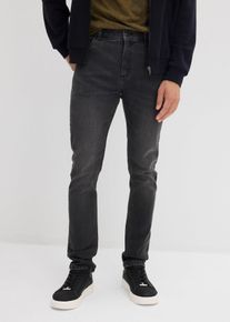 Slim-Fit-Jeans Straight in schwarz, Gr&ouml;sse 52, 98% Baumwolle, bonprix