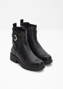 Chelsea-Boots mit Schnalle in schwarz, Gr&ouml;sse 40, bonprix