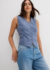 Cord-Weste in blau, Grösse 42, bonprix
