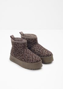 bonprix Mustang Plateau-Boots in braun, Grösse 41, Mustang