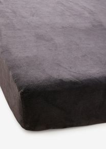 Cashmere Touch Spannbettlaken in grau, 100x200 cm, bonprix