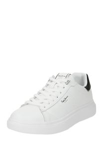 Pepe Jeans, Hommes Baskets basses 'EATON BASIC', noir / blanc
