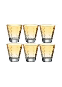 Glas »Optic Pastell, 215ml«, (6 tlg.) , orange , Leonardo