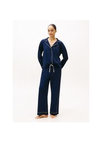 Tommy Hilfiger Underwear , Pyjama, im Hemdblusenlook , blau , Schlafanzug von Tommy Hilfiger Underwear