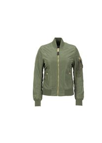 Alpha Industries, Unisex, Bomberjacke &raquo;MA-1 VF Light W&laquo;, sage, gr&uuml;n, gold, M, Flight Nylon Stoff