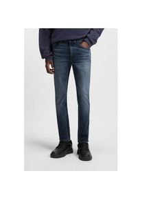 Hugo Blue, Herren, HUGO Blue Slim-fit-Jeans &raquo;Zane&laquo; extra slim fit, dunkelblau406, 30, L&auml;nge 34, Slim-Fit Jeans f&uuml;r eine figurbetonte Silhouette
