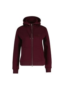 Gant , Kapuzensweatjacke »REG TONAL SHIELD ZIP HOODIE«, Markenstickerei, Kapuze, Rippbündchen , Sweatjacke von Gant