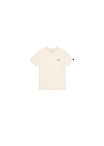 Alpha Industries, Herren, T-Shirt &raquo;Backprint T-Shirt&laquo;, jet stream wei&szlig;, XS, Single Jersey Stoff