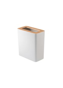 Mülleimer »RIN 10 l«, Holzart: Eiche (USA) , weiss , Yamazaki