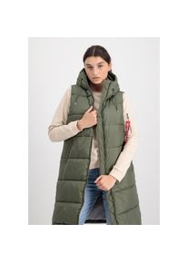 Alpha Industries , Blouson »Long Puffer Vest Women« , grün , Wattiert