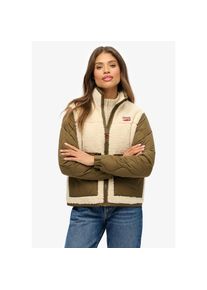 Superdry , Parka »FLEECE HYBRID JACKET« , weiss , Outdoorjacke von Superdry
