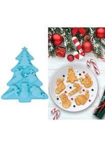 Moule en silicone pour 6 biscuits, sapin, 20 x 23 cm