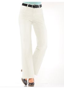 WITT Damen Jeans mit elastischer Qualität, ecru, Größe 21, 97% Baumwolle, 3% Elasthan