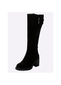 sheego , Weitschaftstiefel , schwarz
