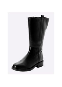 sheego , Weitschaftstiefel , schwarz