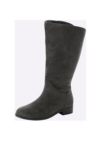 sheego , Weitschaftstiefel , grau