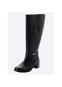 sheego , Weitschaftstiefel , schwarz