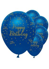 6 Luxurious Happy Birthday Ballons 30cm