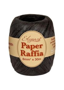 30m Schwarzes Eleganza Bastband 8mm