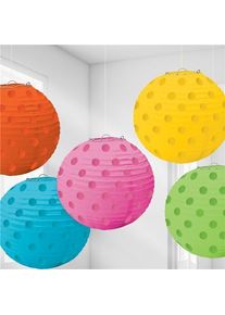 5 punti colorati di lanterne 12 cm