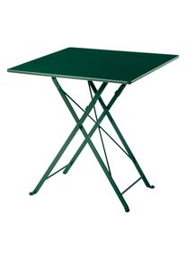 Demar Forge Balkonklapptisch Stahl quadratisch Dunkelgr&uuml;n