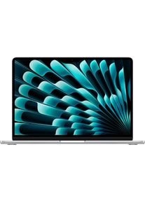 Apple , Notebook »MacBook Air 13 2025 M4 10C GPU / 16 GB / 512 GB Silber«, 34,54 cm, / 13,6 Zoll, M4, 512 GB SSD , silberfarben , Gehäuse aus...
