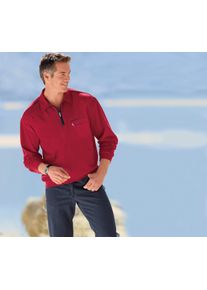 Catamaran Herren Langarm-Poloshirt rot