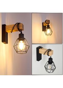 hofstein Barbengo Wandleuchte Braun, Schwarz, 1-flammig