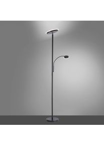 Leuchten Direkt HANS Deckenfluter LED Schwarz, 2-flammig