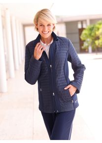 Witt Damen Steppjacke mit Scuba-Einsätzen, marine, Größe 50, 95% Polyester, 5% Elasthan. Webware: 100% Polyester. Wattierung: 100% Polyester